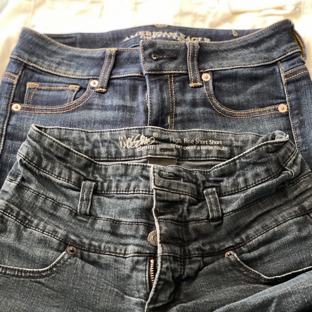 Lot of 3 size zero Jean shorts